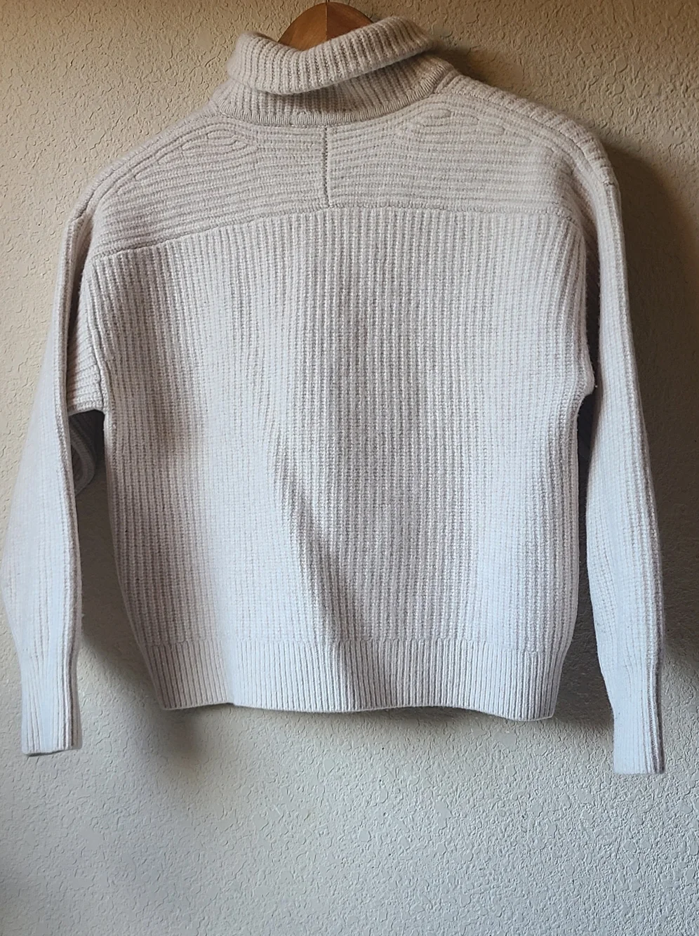 Everlane Cream Half-Zip Turtleneck Sweater - Picture 2 of 7